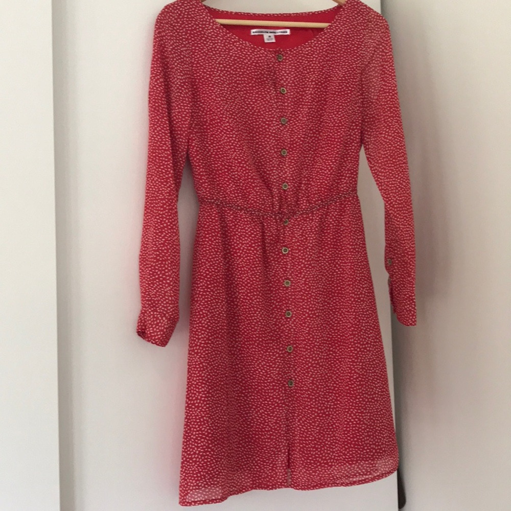 Red and white XS Brooklyn Industries dress
